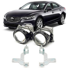 Линзы для фар Mazda Atenza III (GJ) рестайл [2015-2018] LED AFS (рынок EU) для замены на светодиодные Би-ЛЕД модули