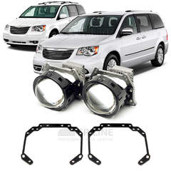 Линзы для фар Chrysler Grand Voyager (V) [2008-2015] для замены на светодиодные Би-ЛЕД модули